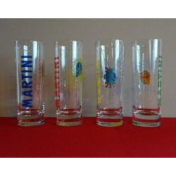 Martini longdrink glazen
