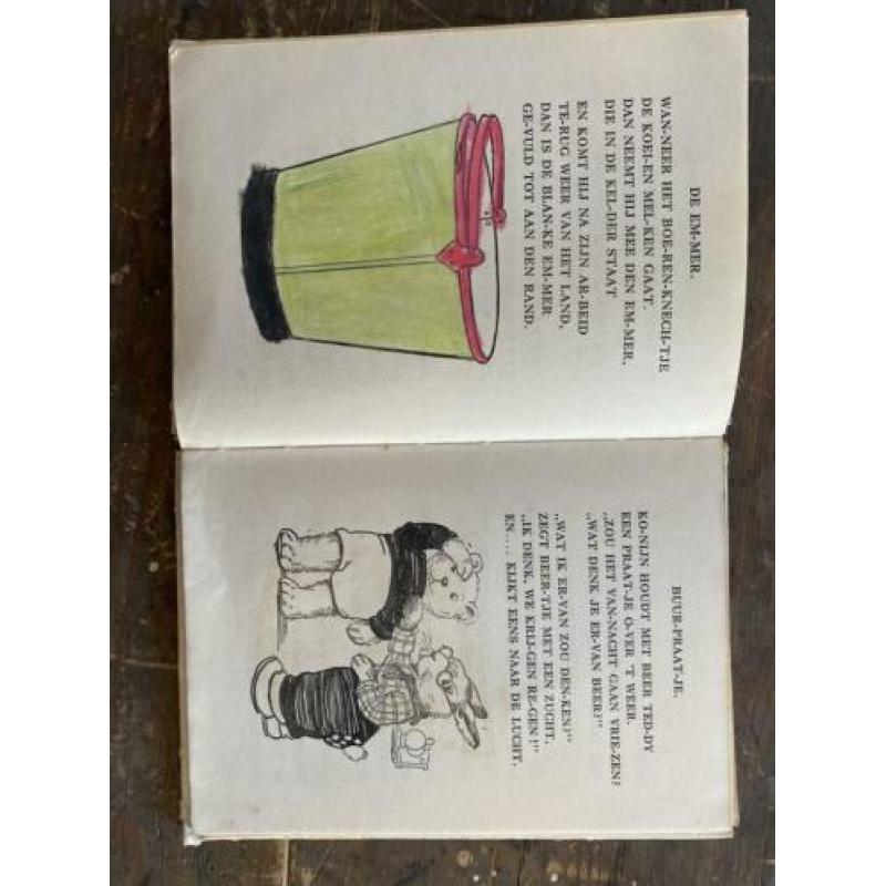 Div. schoolboeken jaren 30, schetsboek, versjes, tekenboek