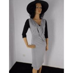 Soaked in Luxury nieuw jurk grijs stijlvol M 38 40