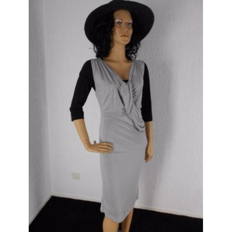 Soaked in Luxury nieuw jurk grijs stijlvol M 38 40