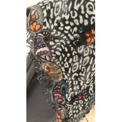 Paisley sjaal wool coussinet nieuw