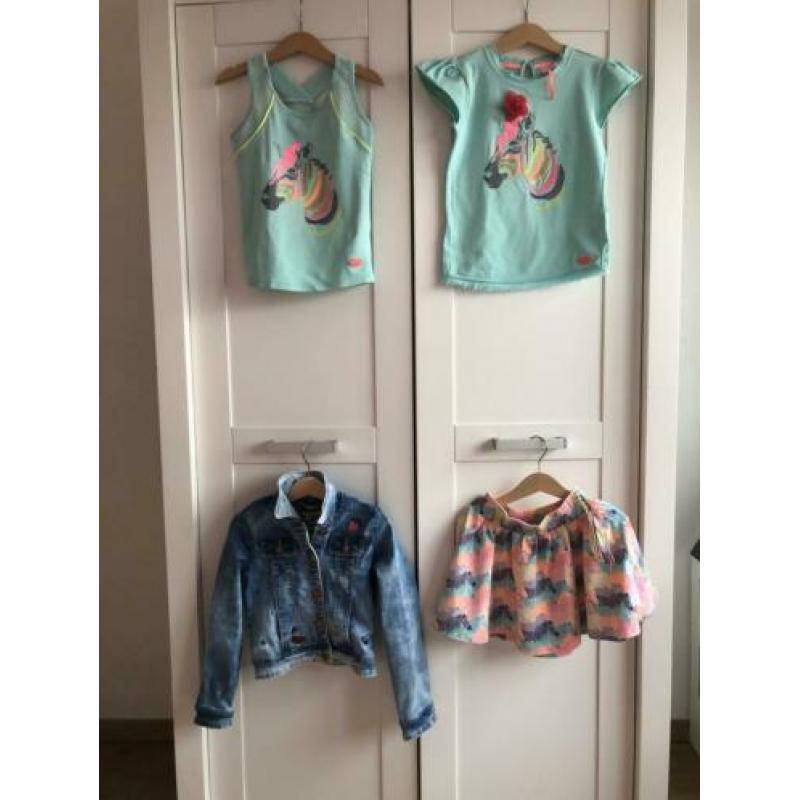Kidzart rokje met bijpassende shirts/jack alles voor €30