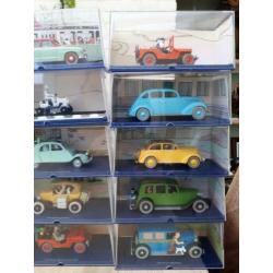 Grote verzameling kuifje auto's 51 stuks