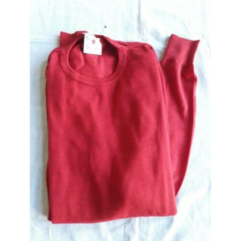 Cordone nieuw met label made in Italy mt M rood Merino wol
