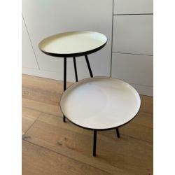 Zuiver Enamel Bijzettafel - set van 2