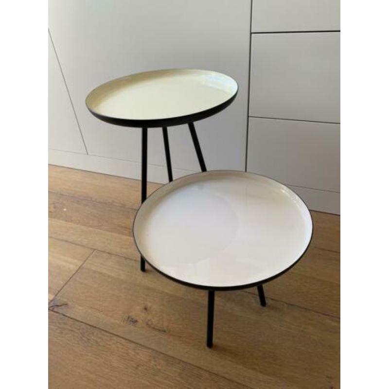Zuiver Enamel Bijzettafel - set van 2