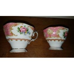 Royal Albert kop en schotel set.