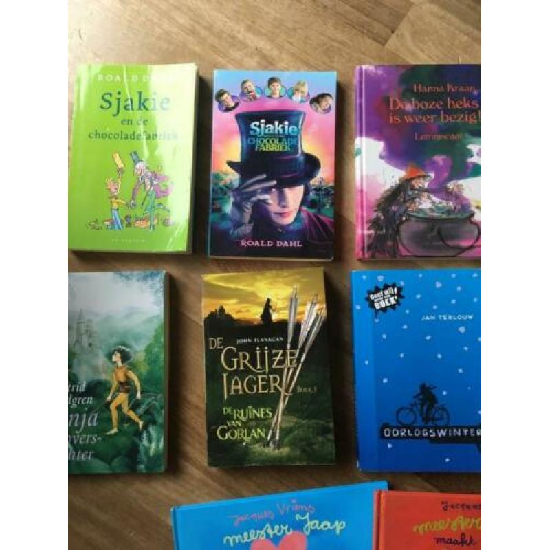 Boekenpakket test. Grijze jager Roald Dahl ronja Lena lijstj