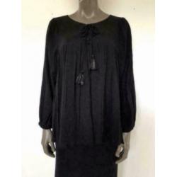 ZGAN - By Danie ByDanie Zwarte Blouse Maat 0 = NL 36