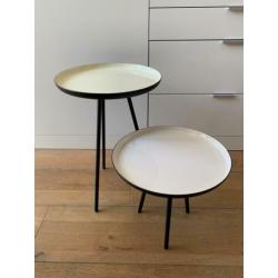Zuiver Enamel Bijzettafel - set van 2