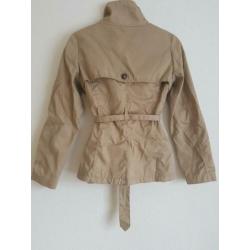 Jasje trenchcoat beige camel H&M XS 34