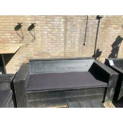 Lounge set 4 banken (incl. Nieuwe allweather kussens)