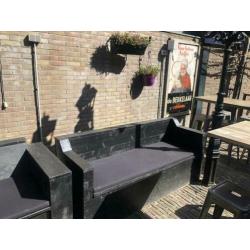 Lounge set 4 banken (incl. Nieuwe allweather kussens)