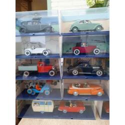 Grote verzameling kuifje auto's 51 stuks