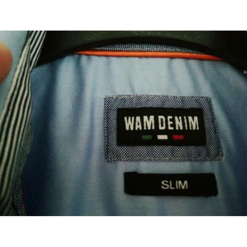 WAM Denim overhemd maat M slim nieuwstaat
