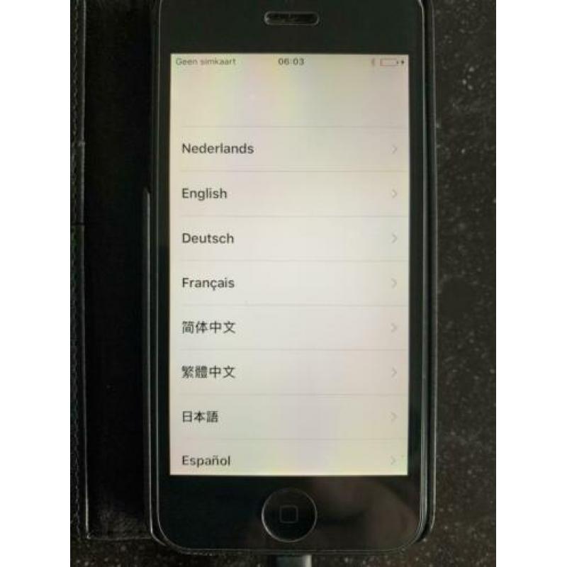 iPhone 5 16Gb zwart te koop!