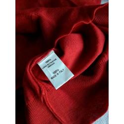 Cordone nieuw met label made in Italy mt M rood Merino wol