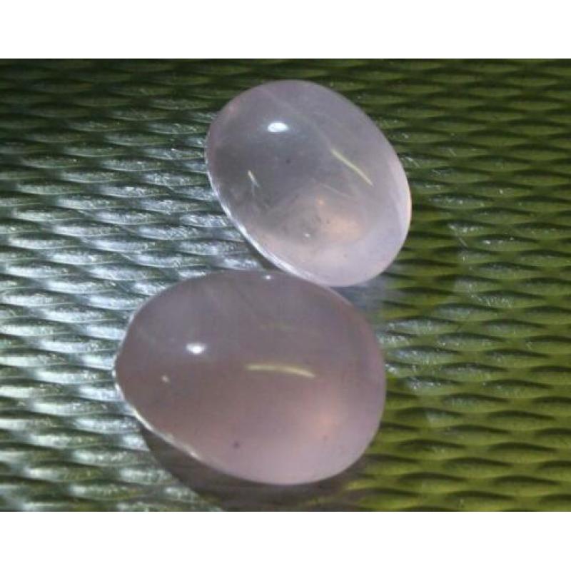 Subliem Getrommeld STER ROZENKWARTS 6x en AMETHYST 6x
