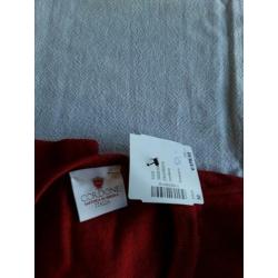 Cordone nieuw met label made in Italy mt M rood Merino wol