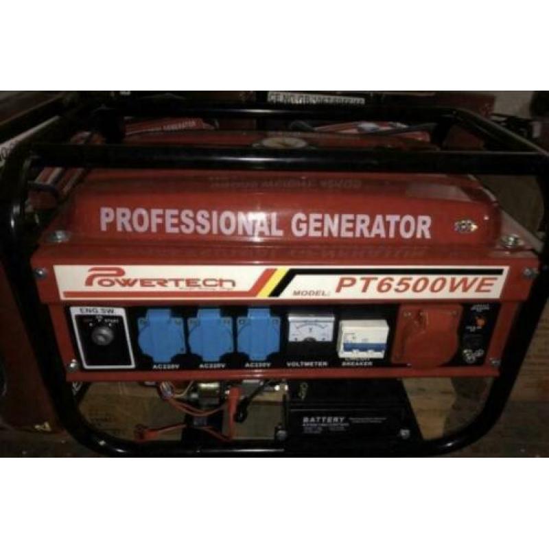 Aggregaat Generator Power Tech PT6500W nu voor €135