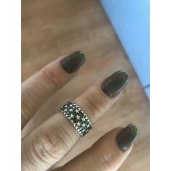 Stoere open boho ibiza gipsy knokkel ring ‘stars’
