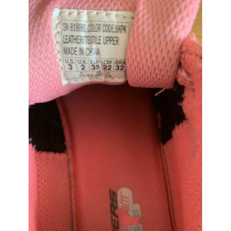 Skechers schoenen maat 35 meisje zwart roze