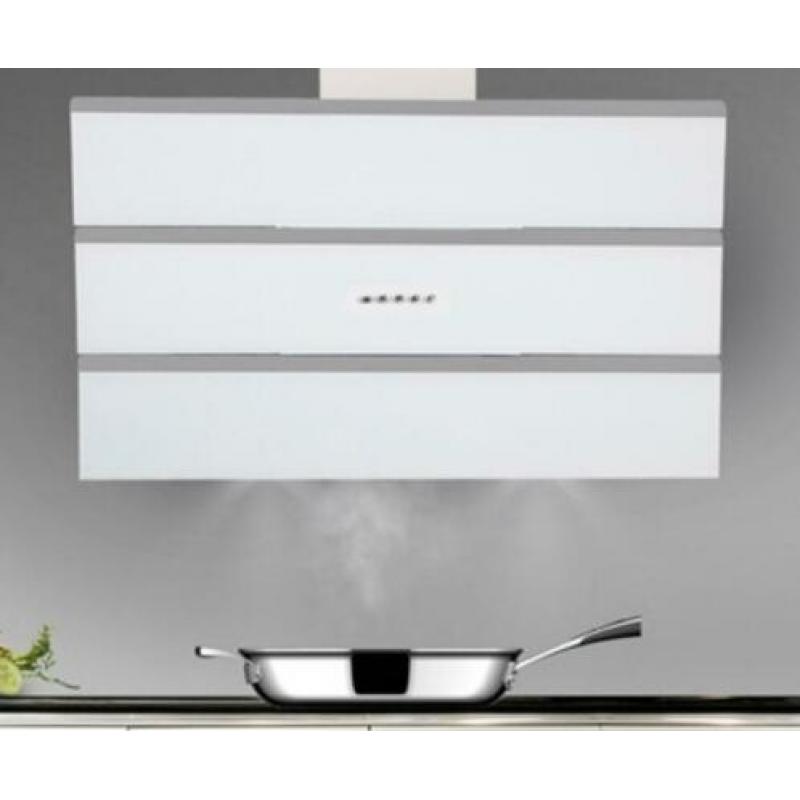 afzuigkap 80cm breed glas led verlichting