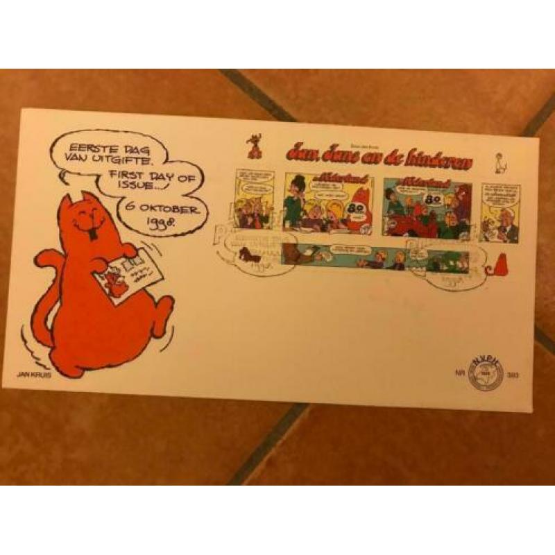 Jan Jans en de kinderen - 2x eerstedag envelop / postzegels