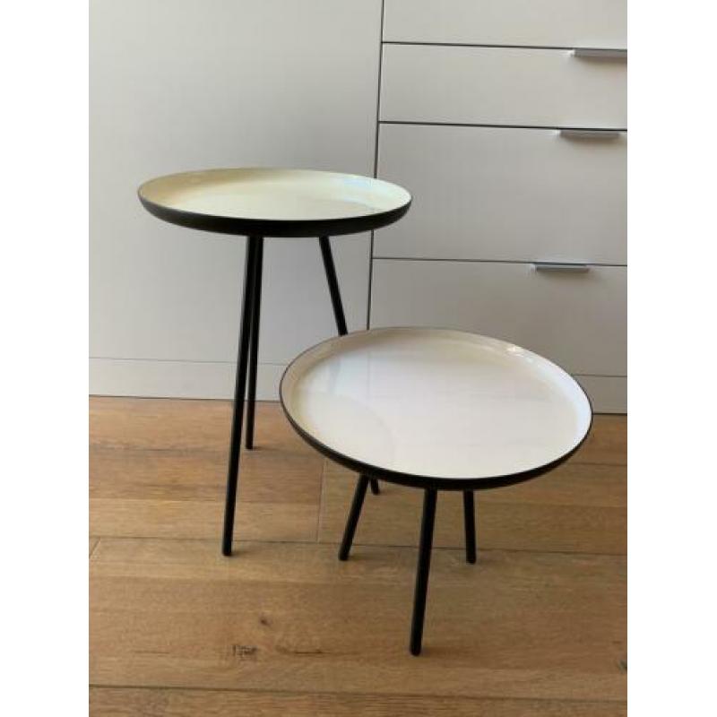 Zuiver Enamel Bijzettafel - set van 2