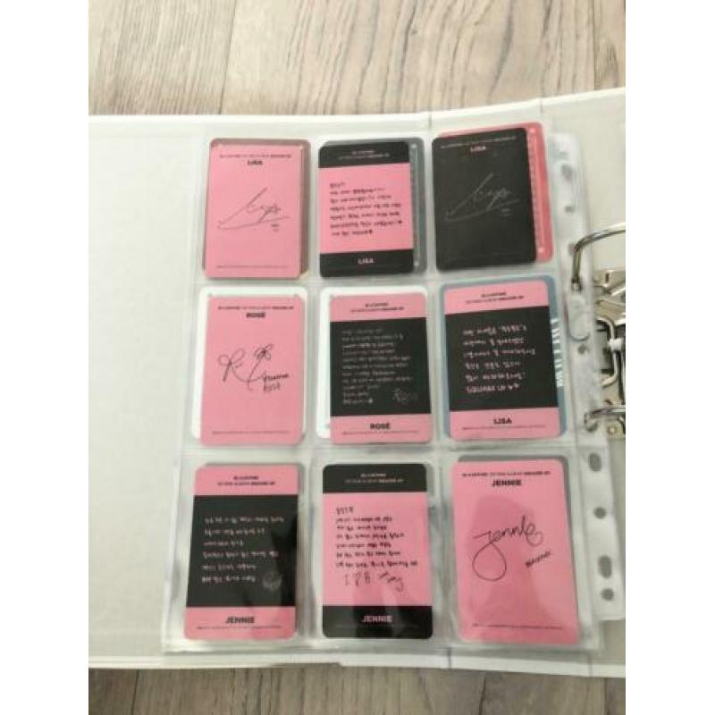 lisa, rose, jennie photocards