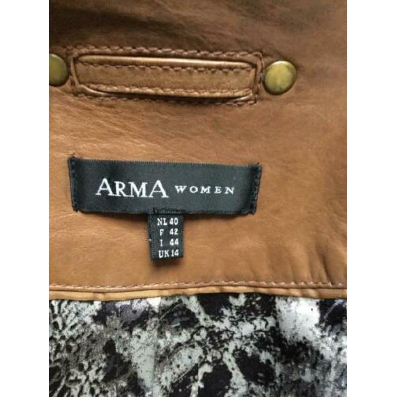 Arma jasje Jasje leder/ leer,maat 40