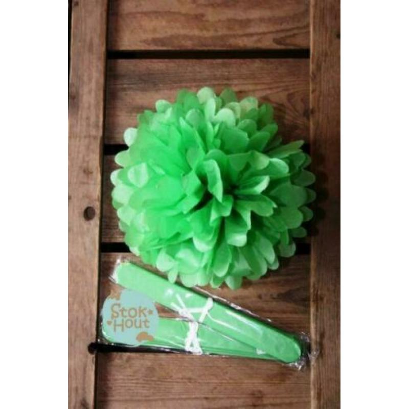 Mooie Papieren pompons 25cm, diverse kleuren | Stokhout 64