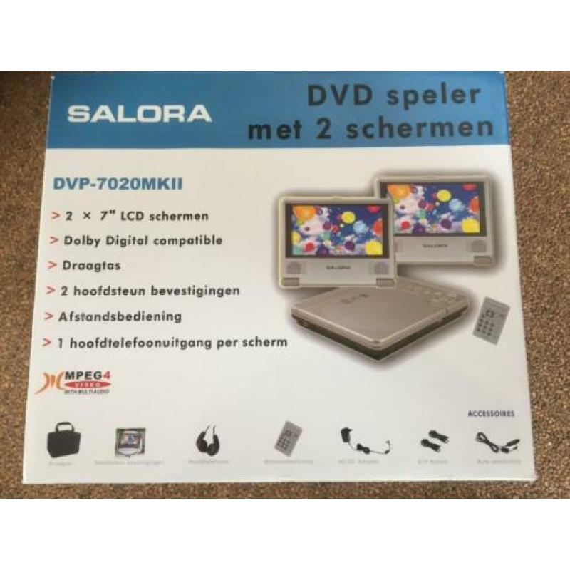 Auto DVD speler met 2 schermen