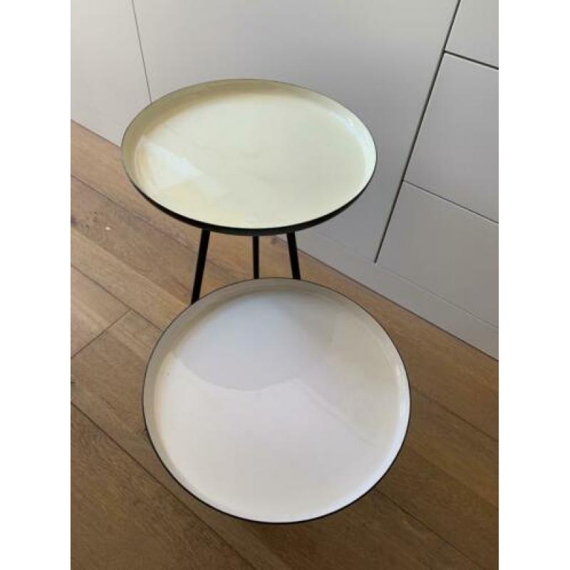 Zuiver Enamel Bijzettafel - set van 2