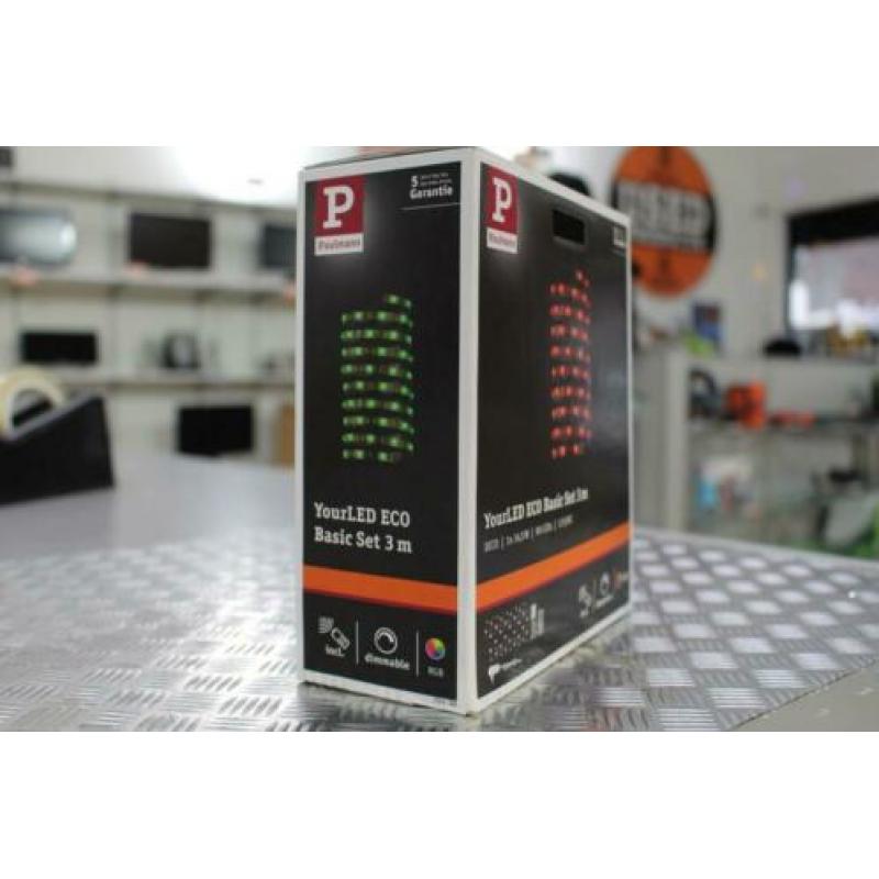 Paulmann YourLED ECO Stripe basisset 3 m RGB Zwart - nieuw -