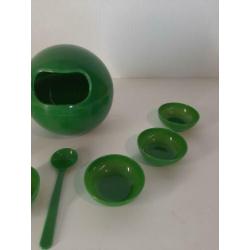 Mooie vintage pindaset jaren 70 compleet.