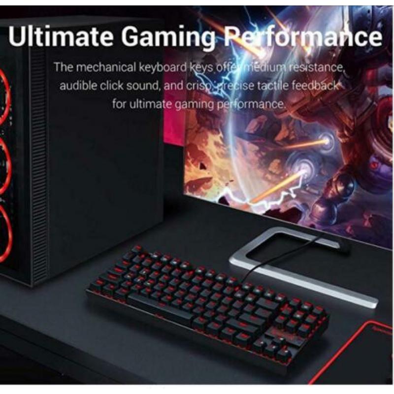 Redragon k552 gaming toetsenbord (mechanisch) met muismat