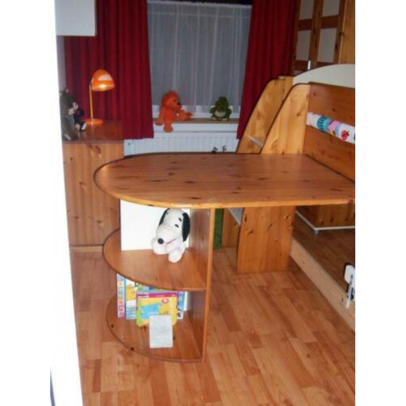 complete kinderkamer tienerkamer hoogslaper + kast + bureau