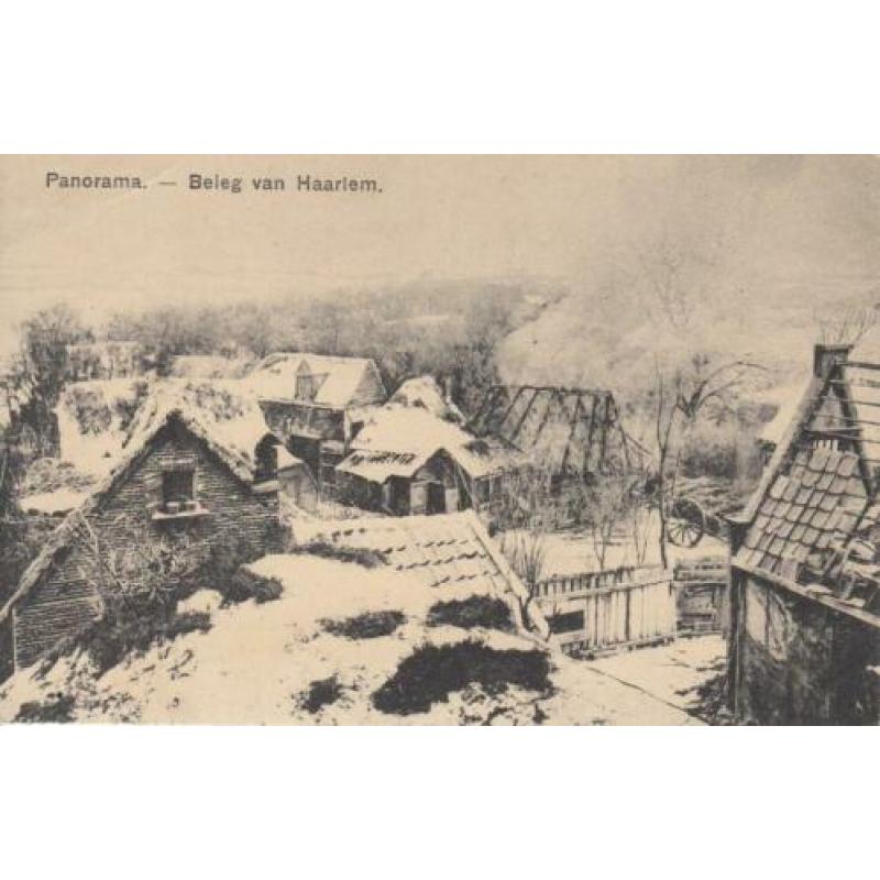 Haarlem - 3 kaarten panorama Beleg van Haarlem 1572-1573