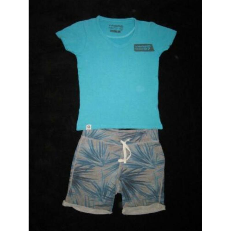Super gave blader print H&M short maat 122.