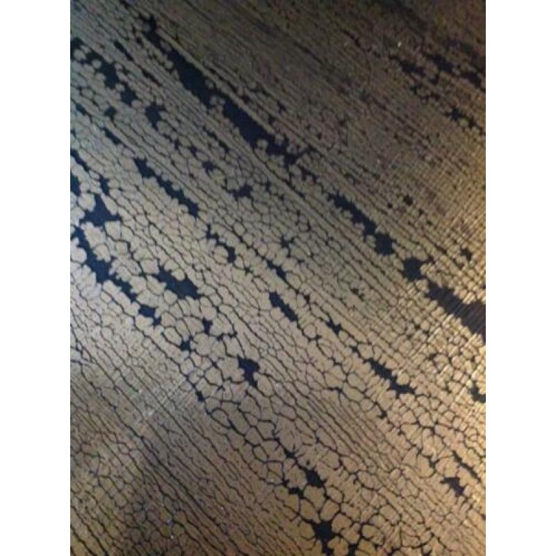Antieke wijntafel vintage wijntafeltje tafel zwart goud VdlM