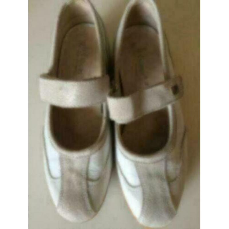 JR shoes damesschoenen maat 4 ( 37 ) wit leer TOP conditie