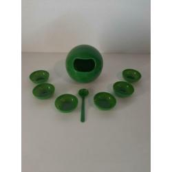 Mooie vintage pindaset jaren 70 compleet.