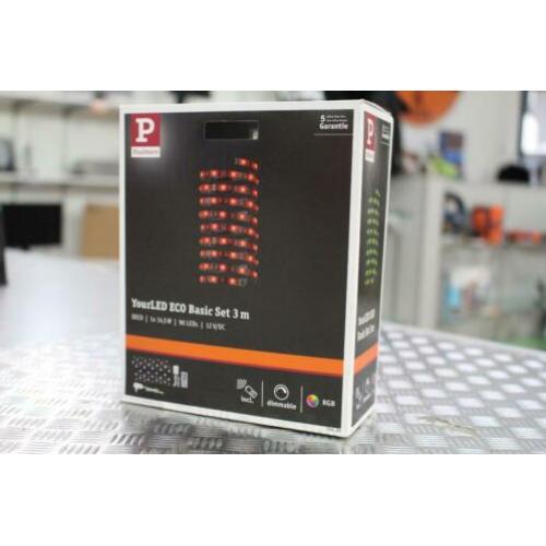 Paulmann YourLED ECO Stripe basisset 3 m RGB Zwart - nieuw -