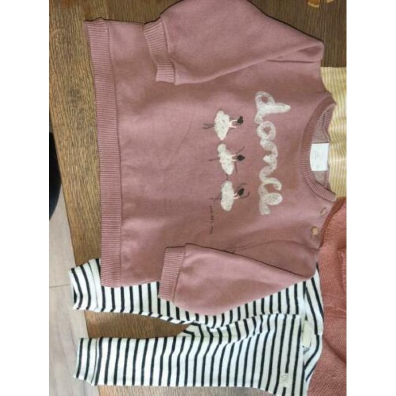 Zara pakketje 62/68 meisje legging trui t-shirt vest