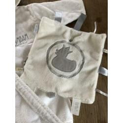 Bambam baby bad jas, maat 62/68 incl knuffeldoek