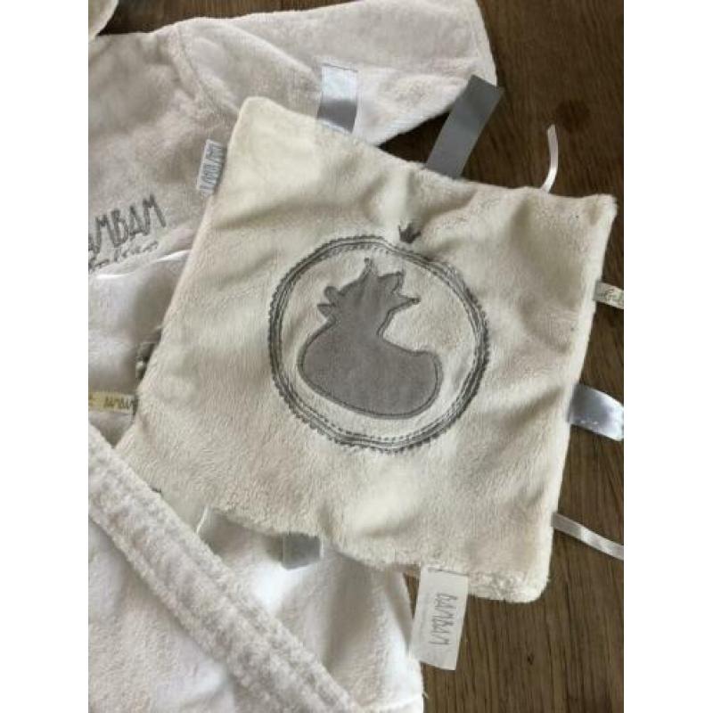 Bambam baby bad jas, maat 62/68 incl knuffeldoek
