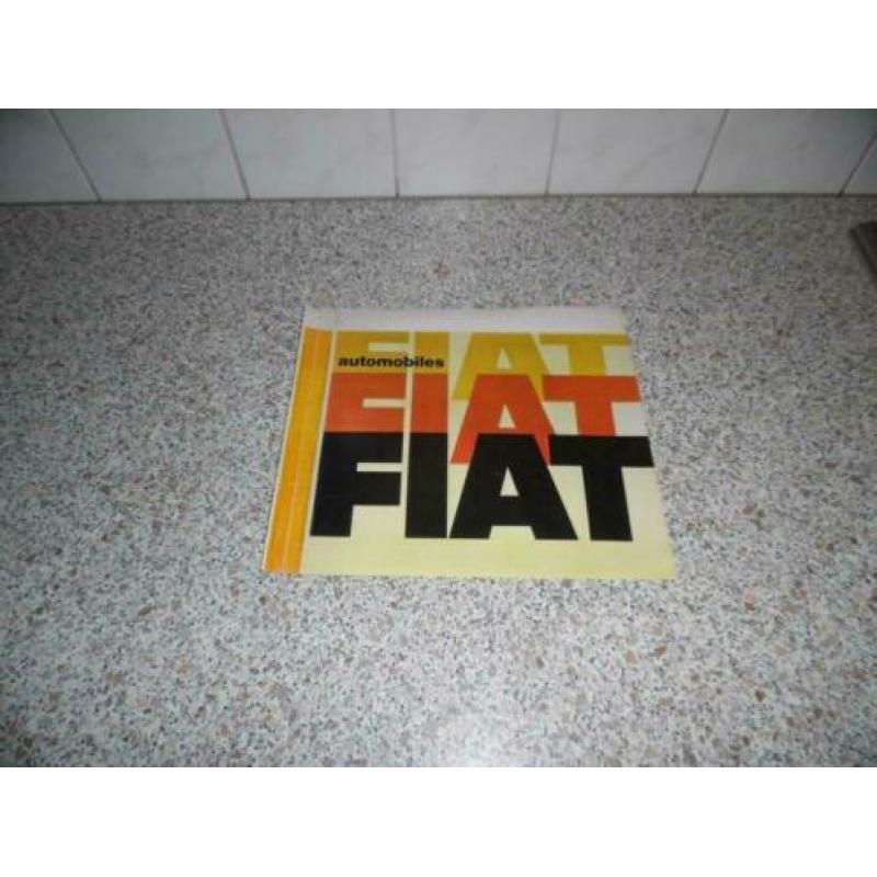 Uitvouw Folder : Fiat 500/850/Dino/125/124 (jaren 60)
