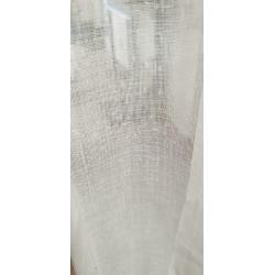 Mooie vitrage met loodveter 3x105 cm breed 236 cm hoog