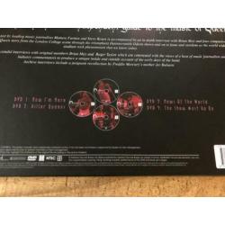 Queen - One Vision. 4 DVD's en Boek-Set. Nieuwstaat.